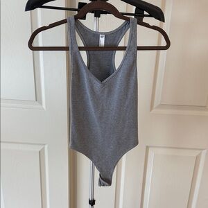 Gray razorback Bodysuit